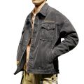 Denim Coat Men's Autumn and Winter New Fashion Brand Top Loose European Size Street Fashion Ruan Handsome Denim Shirt Jacket.