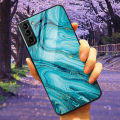 【Mascaraara】For Samsung S21 Plus 5G Case S 21 Tempered Glass Starry Marble Hard Back Cover for Samsung Galaxy S21 Ultra Cases FE Protective. 