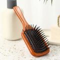 【Daily Necessities For Anyone Store】1PC Wood Comb Professional Healthy Paddle Cushion Loss Massage Brush Hairbrush Comb Scalp Healthy Hair Brush. 