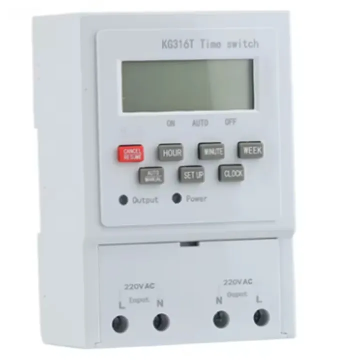 Microcomputer Time Control Switch KG316T Din Rail Time Switch 220V LCD ...