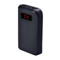 Dual-USB Portable Power Bank 10000mAh - Black. 