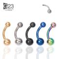 1PC 14G G23 Titanium Piercing Nose Ring Navel Surgical Belly Button Rings Navel Piercing Goth Ombligo Ball Nombril.