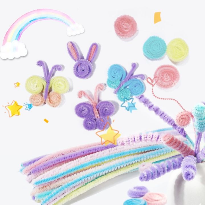 St.%20kunkka%2020-100pcs%2030cm%20Fuzzy%20Wire/Chenille%20Twist%20Wire%20For%20Handmade%20Diy%20Educational%20Toys%20Colored%20WooL%20Strips%20-%20Image%206