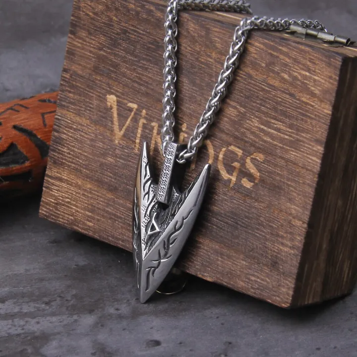 Odin's%20Spear%20Gungnir%20Viking%20Necklace%20For%20Men%20with%20Rune%20Symbol%20Raven%E2%80%99s%20of%20Odin%20LabradoriteNorse%20Mythology,Pagan%20Jewelry%20with%20box%20-%20Image%203