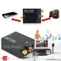 Optical Coaxial Toslink Digital to Analog Audio Converter Adapter RCA L/R 3.5mm.