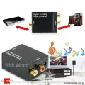 Optical Coaxial Toslink Digital to Analog Audio Converter Adapter RCA L/R 3.5mm. 