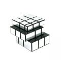 Mirror Block Rubik's Cube Puzzel - White & Black. 