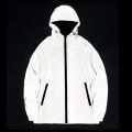 Mens Glow In The Dark Jacket Windbreaker Reflective Jacket Top Men's Clothing.