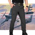 Men's Tactical Pants Multicket Elastic Waist Military Trousers Male Casual Cargo Pants For Men Clothing Slim Fit 5XL.
