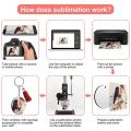300PCS Sublimation Blanks Keychains Bulk, Keychains Ornament Set.
