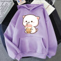 Kawaii Bubu Dudu Print Hoodies Cartoon Tops Winter Clothes Women Harajuku Long Sleeve Hoodie Casual Y2k Sweatshirt Tracksuit Men. 