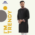 Eid Special Semi Fit Premium Panjabi - Black. 