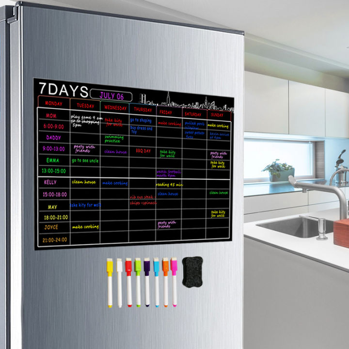 Magnetic%20Dry%20Erase%20Calendar%20Set%2016X12%20Inch%20Whiteboard%20Weekly%20Planner%20Organizer%20A3%20White%20Board%20for%20Refrigerator%20Fridge%20Kitchen%20Home%20-%20Image%204