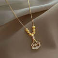 Agile Ginkgo Leaf Necklace for Women in 2025 New Light Luxury Niche Design High-quality Temperament Collarbone Chain Accessories.