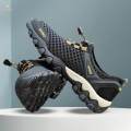 Men's Sneakers, Men Outdoor Shoes, Mesh Nonslip Breathable, Mountain Fashion Men Hiking Shoes, Male Footwear for Fitness Athletic, Walking Summer , Black, 40. 