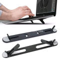 Foldable Laptop Stand Base for MacBook Lenovo Laptop Stands Universal Notebook Plastic Bracket Adhesive Desktop Cooling Holder. 