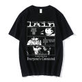 Anime Serial Experiments Lain T-Shirt Men Women Graphic T Shirts Unisex Iwakura Manga Girl Sci Fi Short Sleeve Tee Unisex Tops.