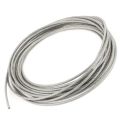 2X 5mm Dia Steel PVC Coated, Flexible Wire Rope Cable 10 Meters Transparent +.