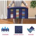 Clothing Storage Bag with Clear Windows Home Storage Box Quilt Storage Container Bag. 