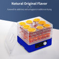 Migeet 5 Trays Food Dehydrator Automatic Power Off Food Dehydrator Adjustable Intelligent Food Dehydrator for Jerky Meat Herbs Fruit Dryer Machine with Digital Timer and Temperature Control.