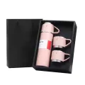 500ml Stainless Steel Vacuum Flask 3 Cup Set | Insulated Hot & Cold Water Bottle | Travel & Home Use | MNK SHOP. 