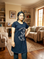 Comfortable for all day long super comfy cotton t-shirt for woman.