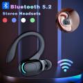 【FUPANG】M-F8 Bluetooth 5.2 wireless earphone ear mini business headphone bass Cancelling sports gaming earbuds. 
