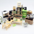 【Support-Cod】 1:12 Dollhouse Miniature Grid Space Mini Juicer Kitchen Supplies Miniature Model Podazz. 