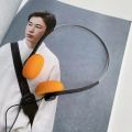 1pcs Underwire Headphone Music Mp3 Walkman Retro Feelings Portable Wired Small Headphones Sports Fashion Photo Props. 