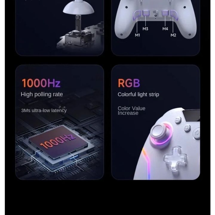 EasySMX%20X20%20Wireless%20Gamepad%20Enhanced%20Controller%20Compatible%20with%20PC/NS/TV/Phone/Laptop%20Hall%20Micro%20Triggers%20Joystick%20RGB%20Effect%20Wukong%20-%20Image%206