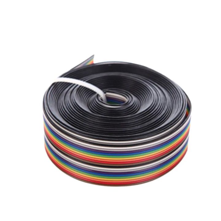 【3C VictoryEagle】5M mm DuPont Cable Rainbow Flat Line Support Wire Soldered Connector Wire 20 pin Arduino Diy Kit