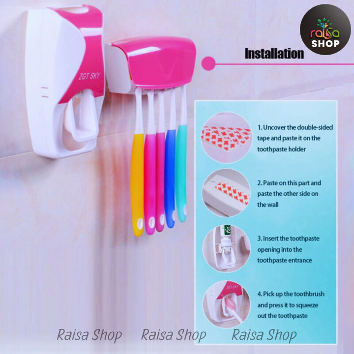 RAISA%20Automatic%20Toothpaste%20Dispenser%20and%20Brush%20Holder%20Set%20-%20Image%209