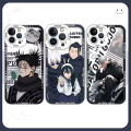 Phone Case For Compatible For iPhone 11 12 13 14 15 Pro Max Plus 12 13 Mini XR X XS Max 8 7 6 6S PLUS 5 5S Back Cover Cartoon Japan Anime Jujutsu Kaisen Gojo Satoru Geto Suguru Okkotsu Yuta Transparent New Design TPU Clear Fashion Back Cover Casing.