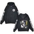 Anime Blue Lock Hoodies for Men Retro Wash Cotton Hooded Sweatshirts with Kangaroo Pocket Casual Loose Fit Pullover Tops Outfits. 