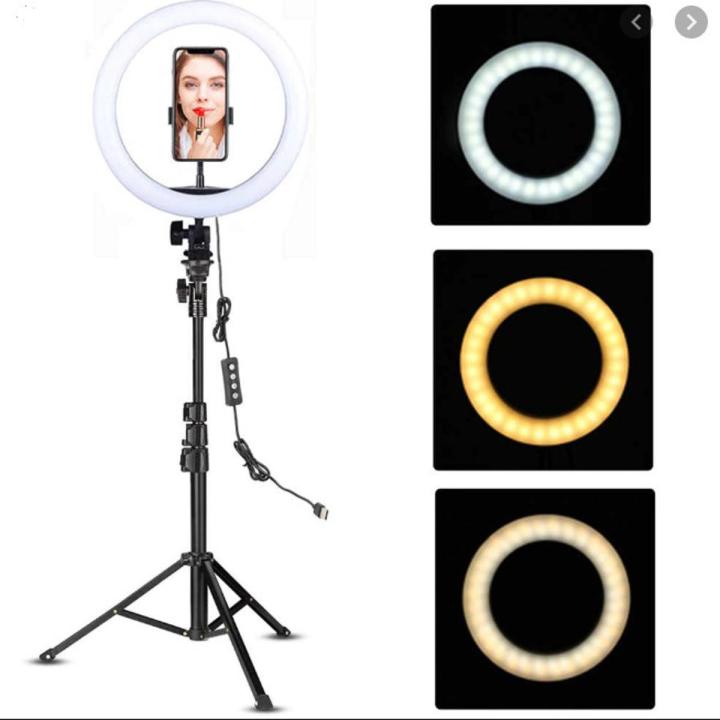 LZ-33 LED Ring Light Fill-in Light for Makeup Live Streaming Shooting Photo Video Photography