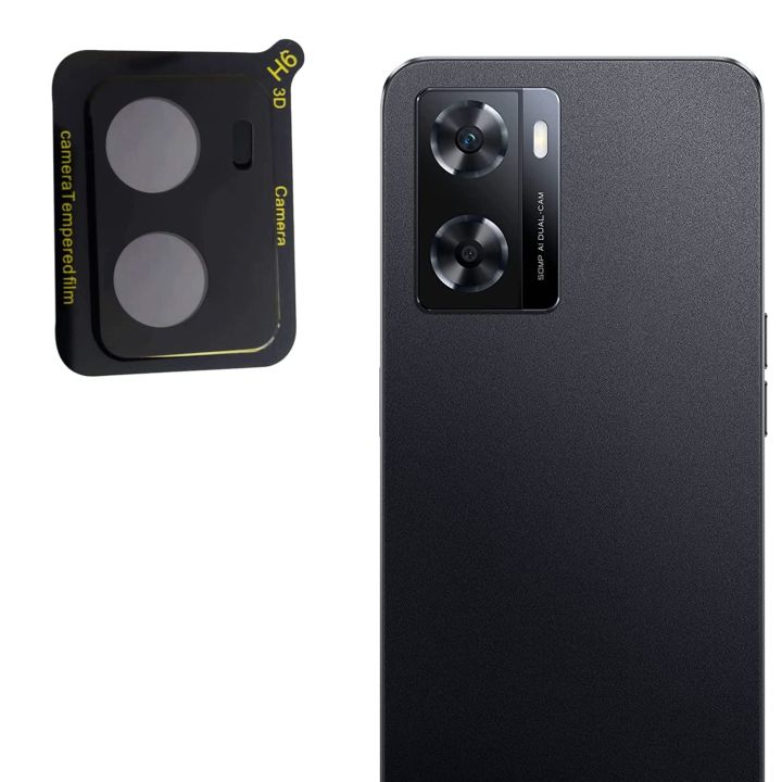 Oppo A77s - Black - 9H Ultra Thin Scratch-Resistant Camera Lens Glass Protector