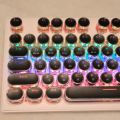 Korean Keycaps Hangul Low Profile 104 Key Universal Round Key Cap PBT for Cherry MX Mechanical Keyboard Backlit High-Quality. 