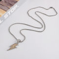 【3C VictoryEagle】N XL men's jewelry ins necklace personality lightning pendant accessories chain women.