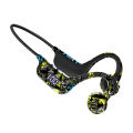 Private model vibration bone conduction Bluetooth earphone card insertion digital display ear hanging sports earphones with ultra long battery life. 