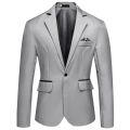 Men's Fashion Bussiness Blazer Casual Solid Color Wedding Blazer Jacket Slim Fit Suit Jacket. 