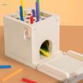 Wooden Montessori Baby Toys Early Learning Object Permanence Box 5 in 1 for Kids Children Boys Girls.