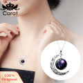 (New)12 Contellation Half Moon Zodiac ign Atrology Horocope Pendant Necklace.