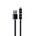 Aurora 2 In 1 Cable- Black. 