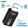 5G Wifi Adapter WiFi Usb 3.0 Adapter 1200Mbps Wireless Network Card Wifi Dongle Receiver Lan Ethernet Adaptor For Pc Laptop.