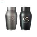 Pet Urns Stainless Steel Keepsake Urn Waterproof Pet Ash Urn Ash Container Gray. 