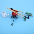 Miniature Gardening Box Farming Tools, 5Pcs 1:12 Miniature Doll House, for 1/12 Scale Dollhouse Dollhouse Toy.