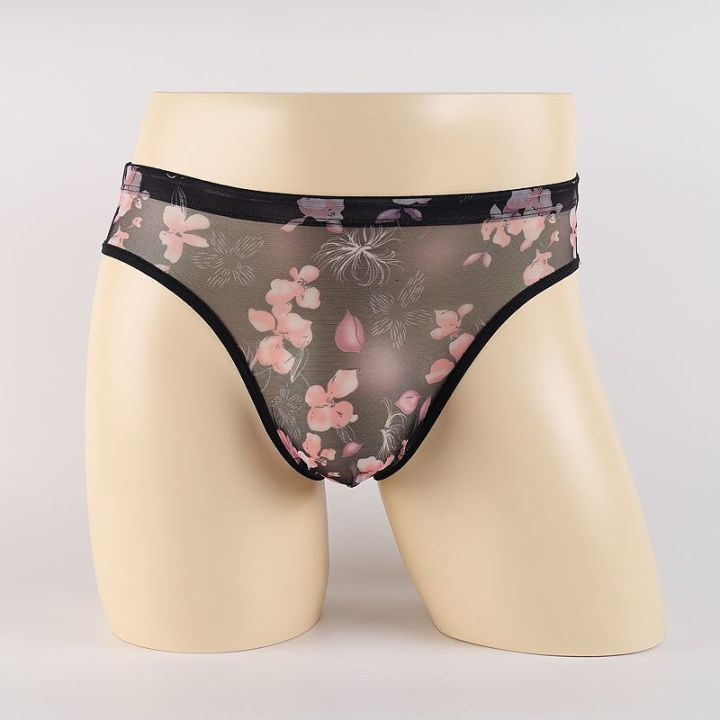 1/2%20Pcs%20Transparent%20Underwear%20Men%20See%20Through%20Briefs%20Mesh%20Sheer%20Stretchy%20Seamless%20Male%20Panties%20Ultra-Thin%20-%20Image%202