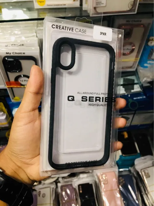 Q%20Series%20Back%20Cover%20%20For%20iphone%20XR(Transparent,Black)%20-%20Image%202