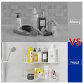 Bathroom Shelf, Set of 1, Adhesive Metal Wall Mounted Storage Organized Rack for Shower Caddy,Triangle Basket No Drilling, Design for Bathroom Bedroom Living Room and Kitchen. 