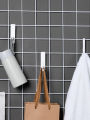 PK0K Wholesale Grid Sheet Barbed Wire Mesh Nailless Hook Shelf Wall Display Hook Kindergarten Storage Plastic Hanging.